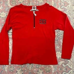 Vintage Harley Davidson Motorcycles Red
1/4 Zip Embroidered T-shirt